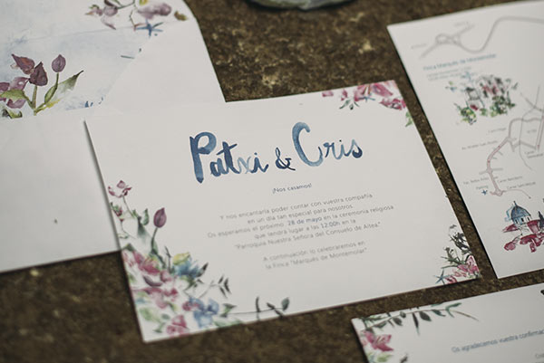 Invitación Boda Pinos Buganvillas